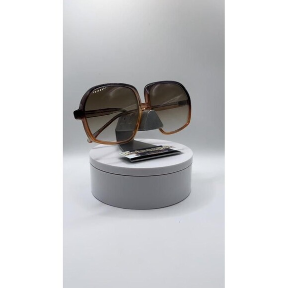 New 1970s Vintage Oversize Sunglasses | NOS | Huge Plastic Style Brown Fade Lens main image 7